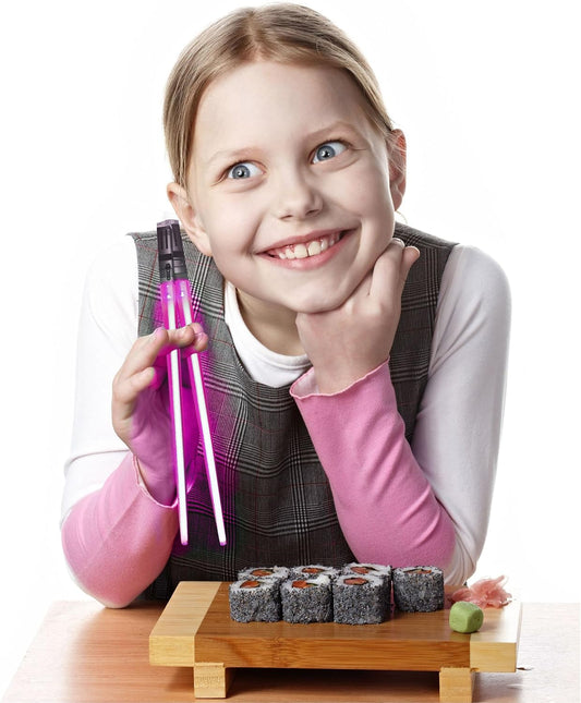 Chop Sabers Light Up LightSaber Chopsticks, 1 Pair, Pink