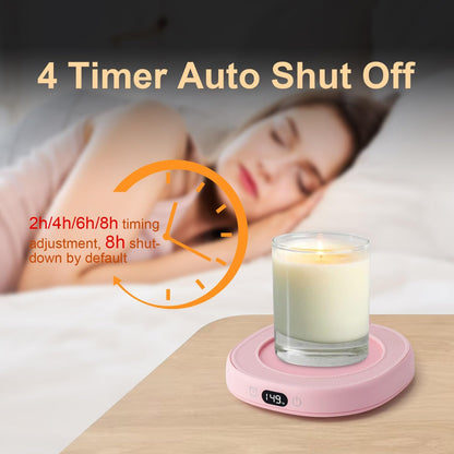 Coffee Mug Warmer Cat Mug Set Electric Smart Heated Cup Wax Warmer for Desk