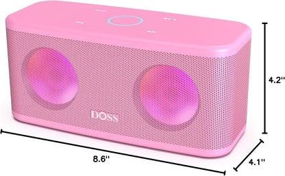 SoundBox Plus Portable Bluetooth Speaker with 16W Stereo Sound-Pink