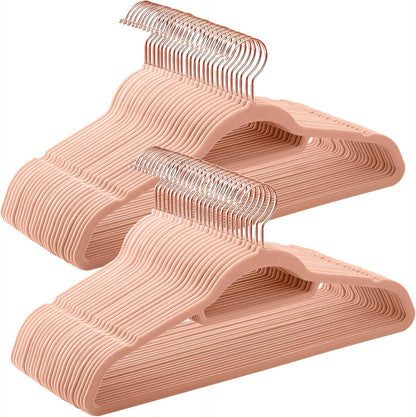 SONGMICS Velvet Hangers, Set of 50, Non-Slip, Space-Saving