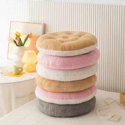 Camel Double Contrast Super Soft Plush Washable Seat Cushion,Round Lamb Fleece Chair Cushion Pink Fart Cushion Cushion Pillow for Room Kids Desk Chair Teen Girls Bedroom Décor 15.7 Inch