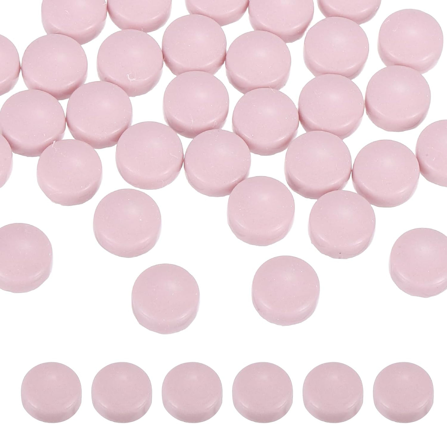 12mm Glass Mosaic Tiles, 300g Round Iridescent Glass Pieces Recycled Mosaic Tile Bulk for Vase Flower Pots Aquarium Decor Garden Project DIY Art Craft, Purple Pink