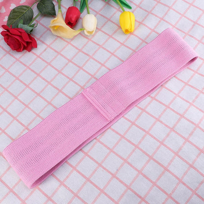 Resistance Hip Band for Women Pink Elastic Booty Builder Tension Band for Squats Glute Activation Leg Exercises Hip Thrusts Lightweight Fitness Workout Gym and Home Use