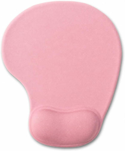 Office Mousepad with Gel Wrist Support - Ergonomic Gaming Desktop Mouse Pad Wrist Rest - Design Gamepad Mat Rubber Base for Laptop Computer -Silicone Non-Slip Special-Textured Surface (01Pink)