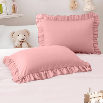 13"x18" Toddler Pillow Cases Set of 2, Pink