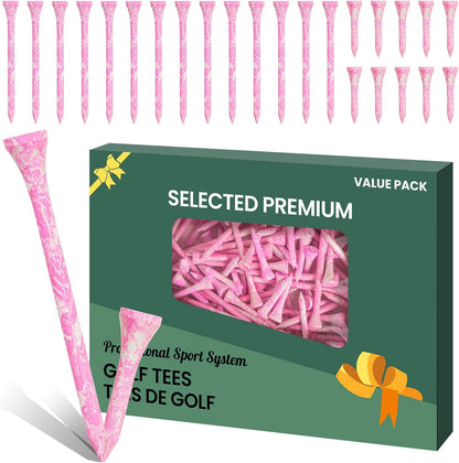 Golf Tees Wooden Stylish Painted 50 Pack