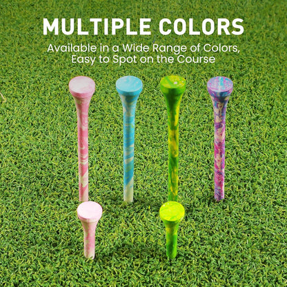 Golf Tees Wooden Stylish Painted 50 Pack