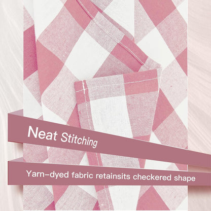 Pink and White Table Cloth Rectangle Table Cover 71"x55"