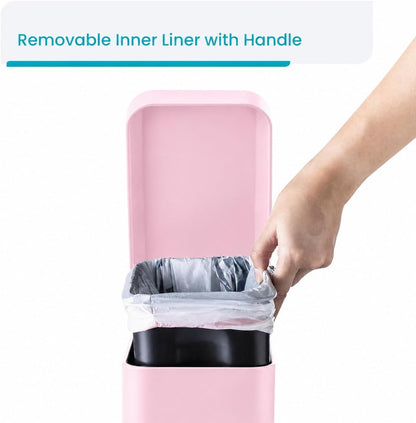 1.3 Gallon Stainless Steel Small Trash Can with a Lid