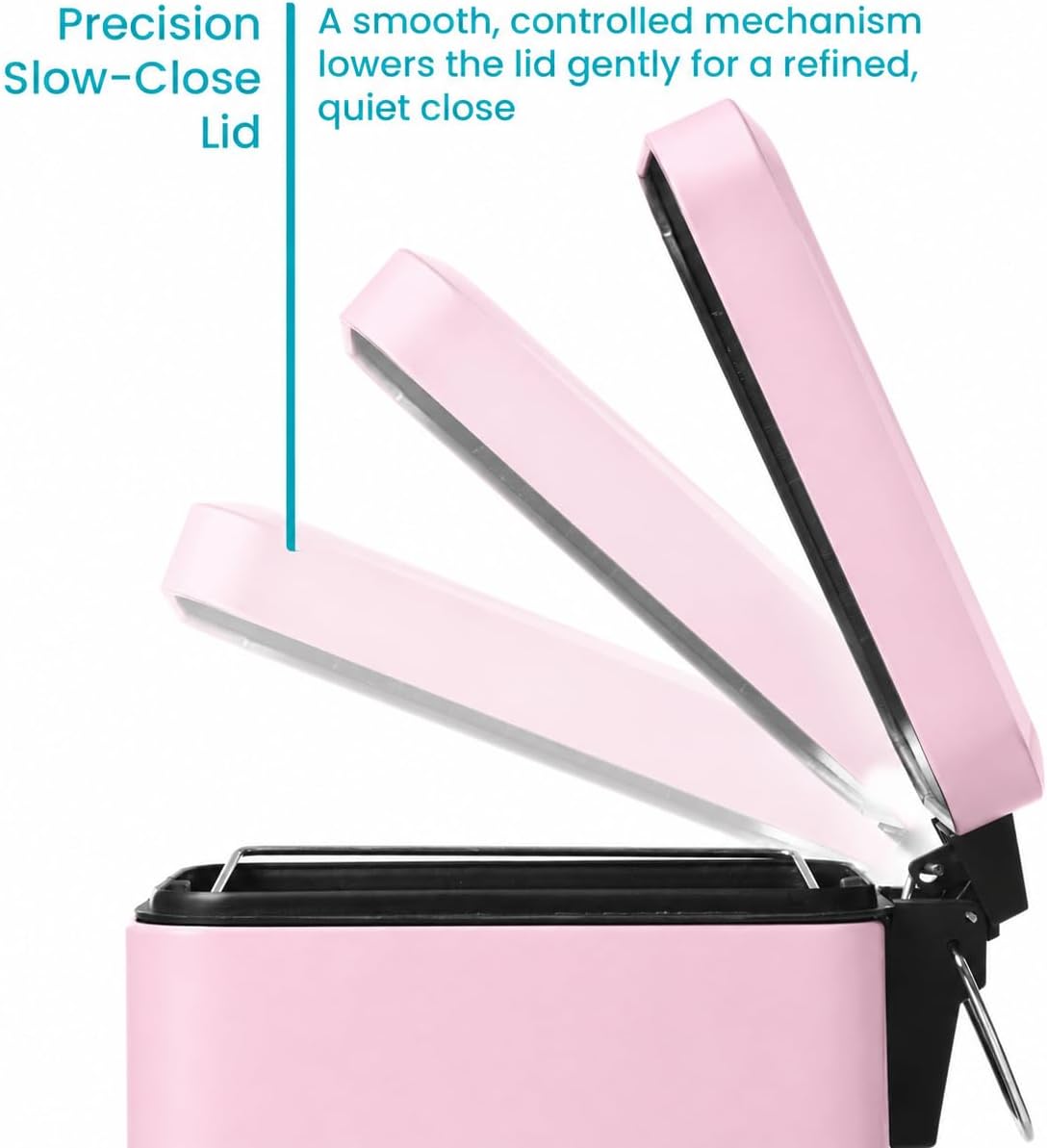 1.3 Gallon Stainless Steel Small Trash Can with a Lid