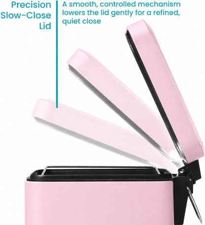 1.3 Gallon Stainless Steel Small Trash Can with a Lid