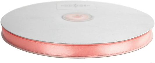 Single Faced Satin Ribbon, 3/8-inch, 100-yard, Light Peach