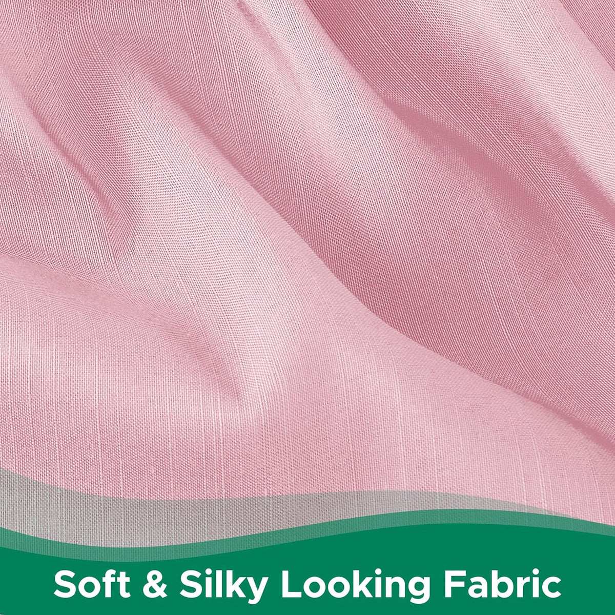 Wrap Around Bed Skirt King Size 15 Inch Drop-Elastic Dust Ruffle Pink
