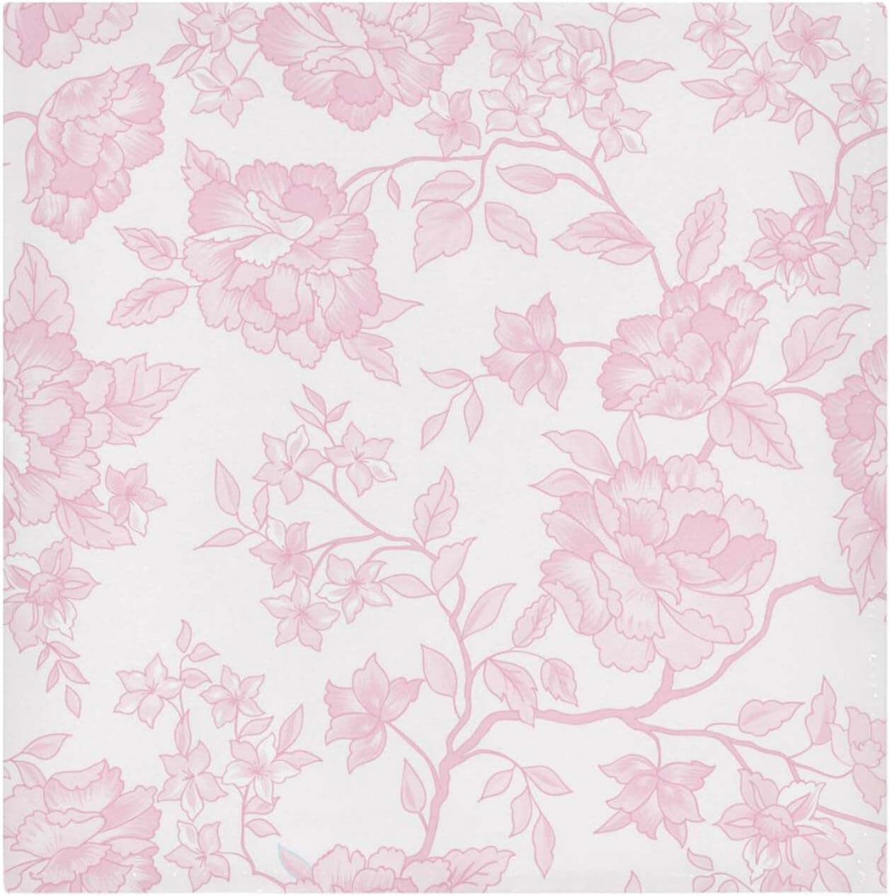 Pink Floral Cloth Napkins Set of 6 Pack 20 Inches, Washable Kitchen Table Dinner Napkins for Wedding| Hotel| Home Party