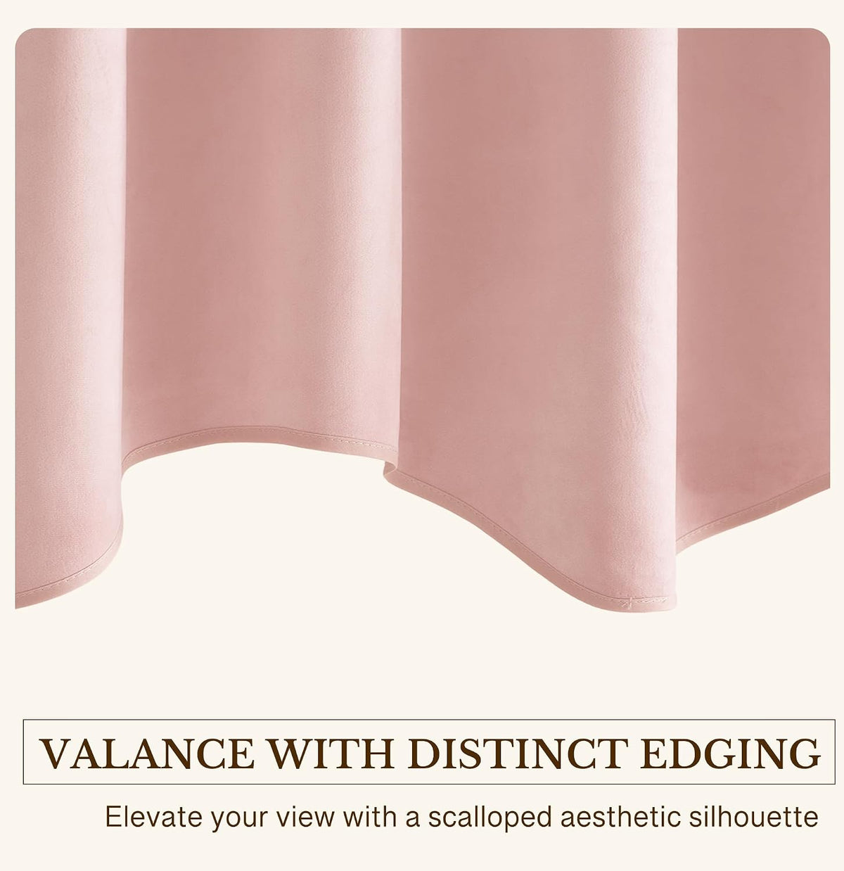 Pink Spring Decor Velvet Window Valance 52x18 Inch, 1 Panel