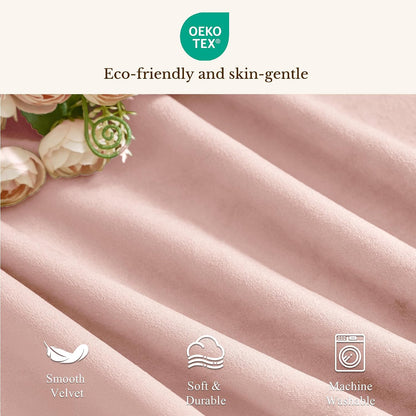 Pink Spring Decor Velvet Window Valance 52x18 Inch, 1 Panel