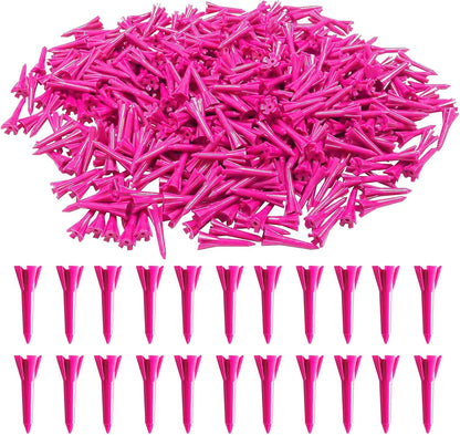 Golf Tees 5 Prong Design Plastic Short Golf Tees 1 1/2 Inch Bulk for Women Men Ladies Clubs Golf Balls 50/100 Count White Blue