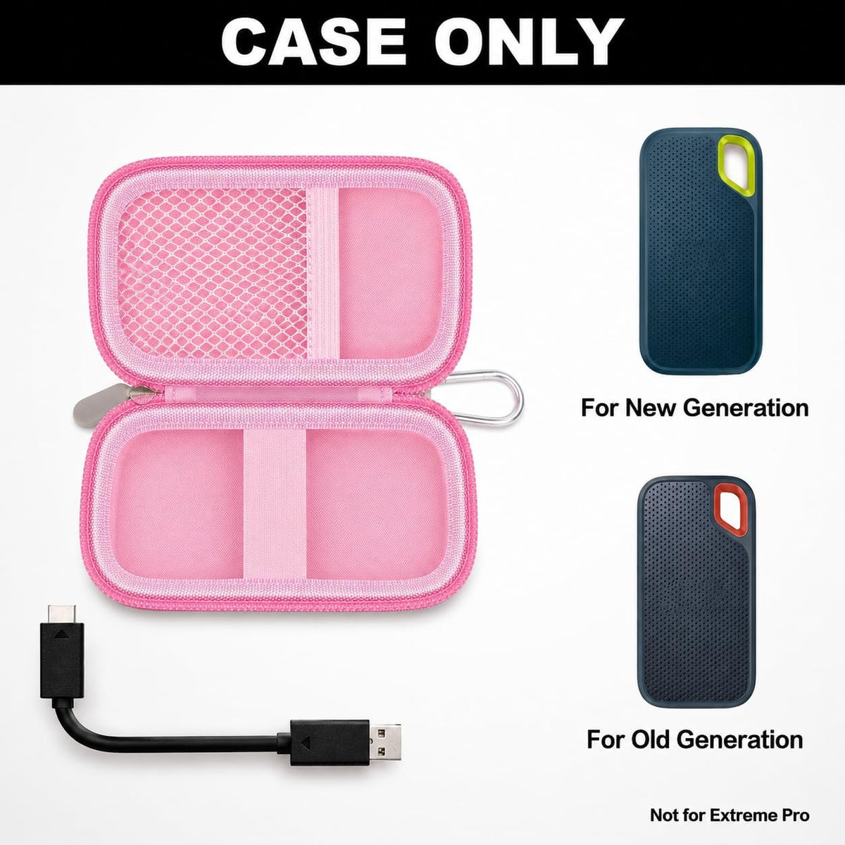 Hard Case for SanDisk Extreme Portable External Solid State Drive