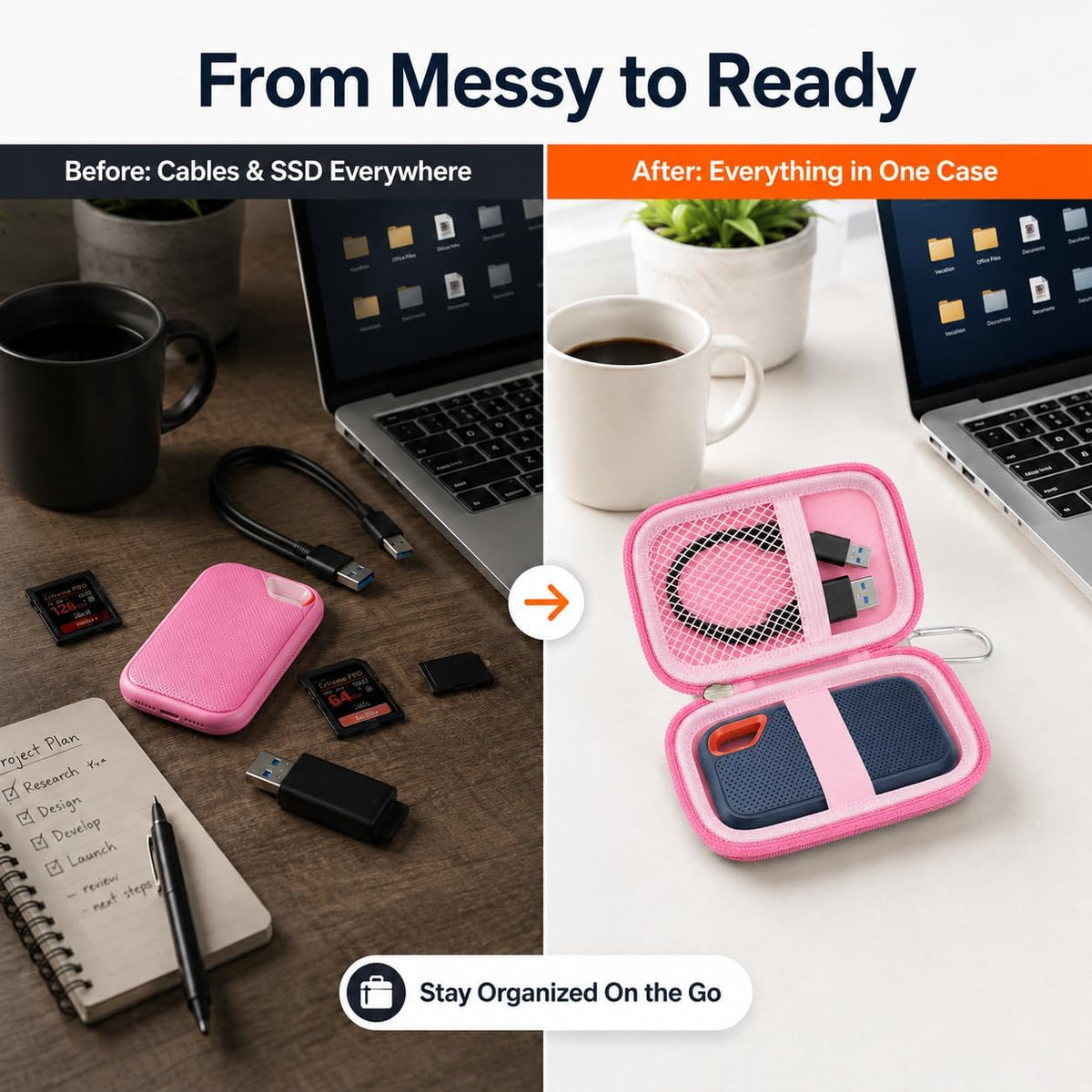 Hard Case for SanDisk Extreme Portable External Solid State Drive