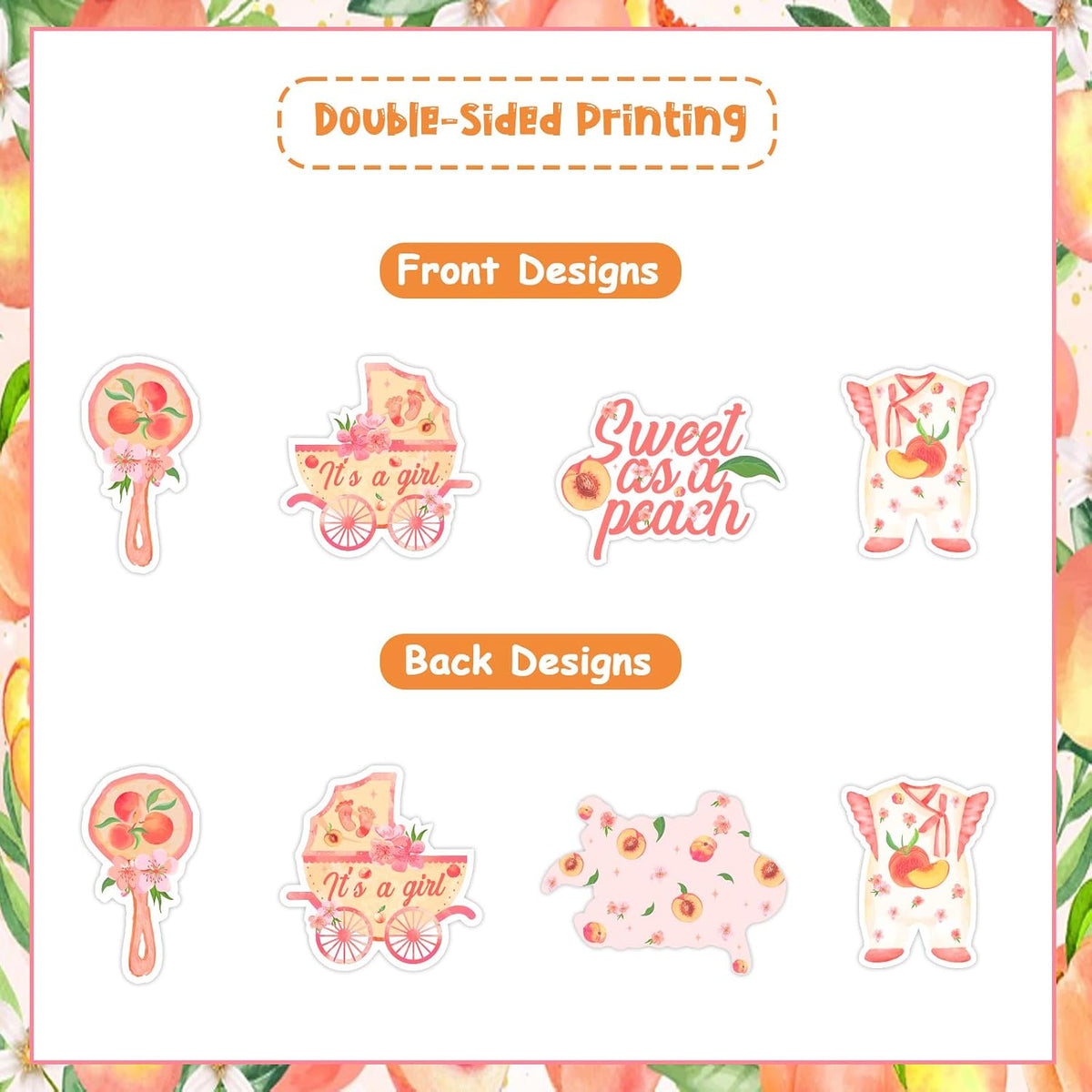 Peach Baby Shower Decor for Girl Sweet as a Peach Cupcake Toppers a Sweet Little Peach is on the Way Baby Shower Decor Peach Cupcake Decorations Summer Fruit Theme Sweet Peach Baby Shower