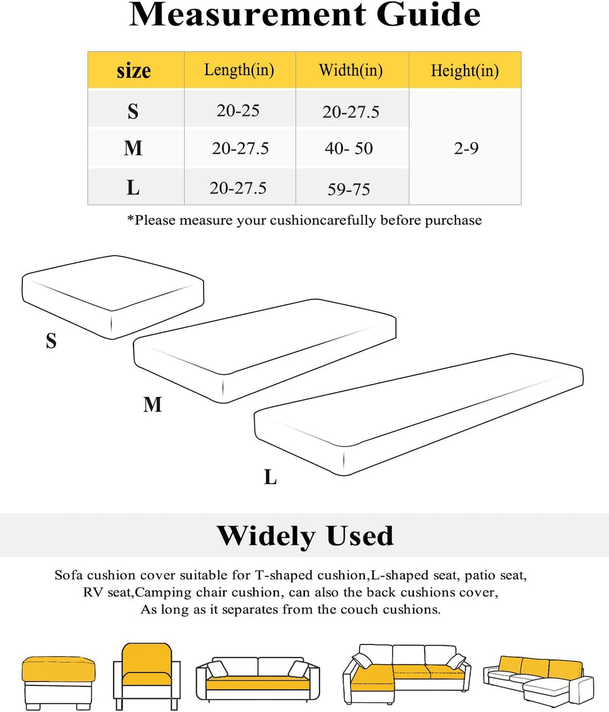Couch Cushion Covers Ombre Peach Pink White Stretch Sofa Cushion Slipcovers Gradient Color Soft Sofa Cover Elastic Non-Slip Sofa Seat Cover Furniture Protector Small 1pcs