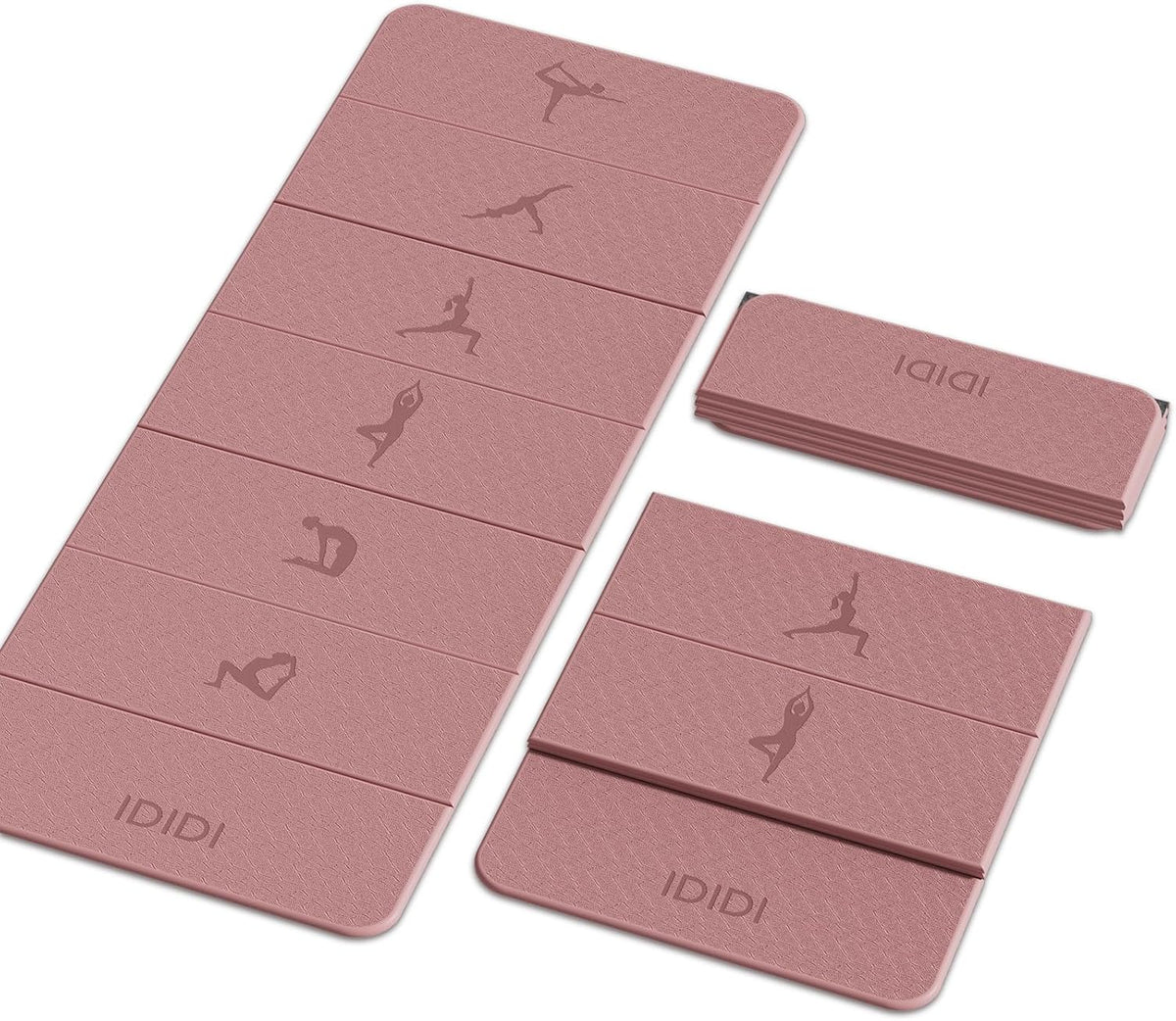Foldable Yoga Mat 8mm No-Curl Edges