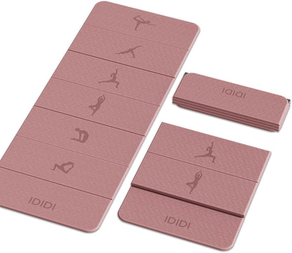 Foldable Yoga Mat 8mm No-Curl Edges