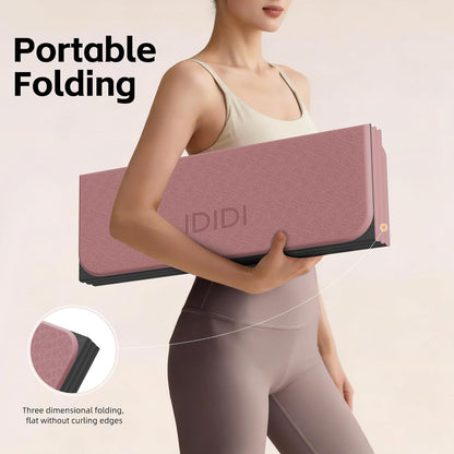 Foldable Yoga Mat 8mm No-Curl Edges