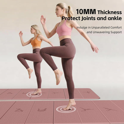 Foldable Yoga Mat 8mm No-Curl Edges