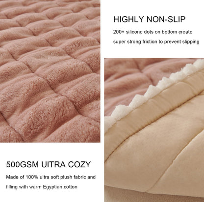 Couch Covers for Pets Washable Sofa Covers for Dogs Cats Anti-Slip Sofa SlipCover for 3-4 Cushion Couches Pet-Friendly Furniture Protector Covers for Living Room (27.6" x 27.6", Pink)