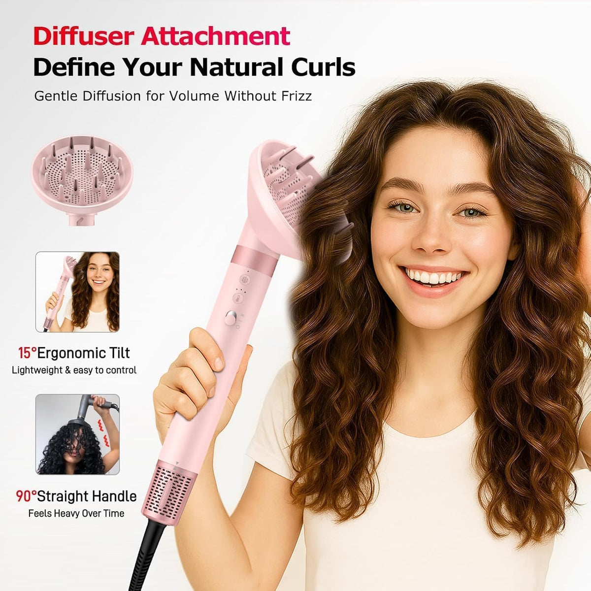 5-in-1 Hot Air Styler Wrap for Fast Drying and Auto-Wrap Curling