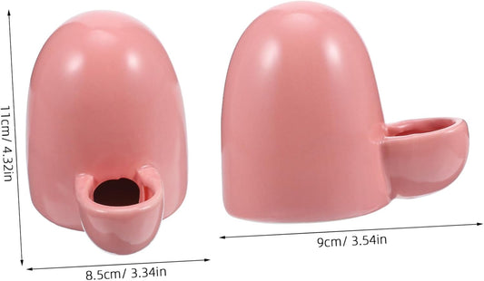 Mini Pet Water Dispenser for Small Animals Quiet Drinking Fountain for Hamsters Mice and More Design Prevents Spills for Trips Pink