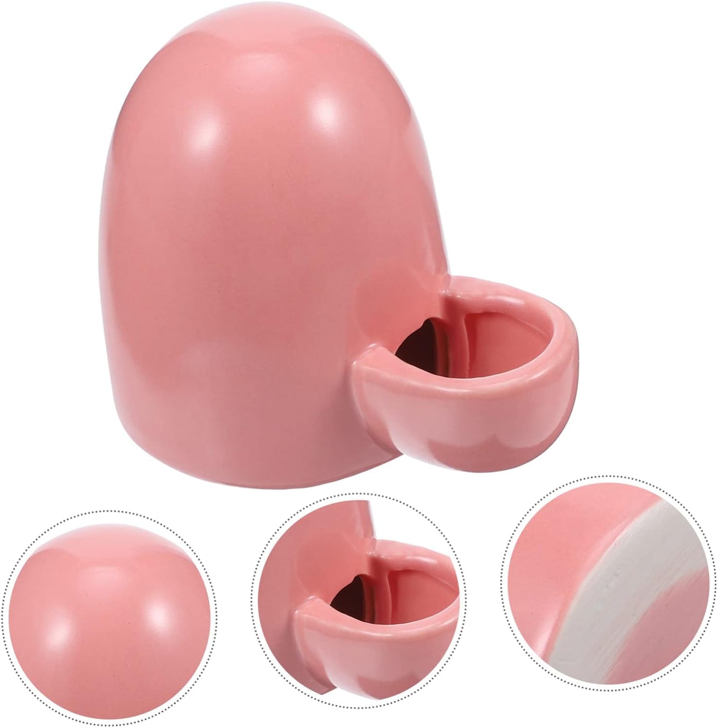 Mini Pet Water Dispenser for Small Animals Quiet Drinking Fountain for Hamsters Mice and More Design Prevents Spills for Trips Pink