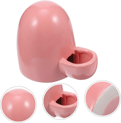 Mini Pet Water Dispenser for Small Animals Quiet Drinking Fountain for Hamsters Mice and More Design Prevents Spills for Trips Pink