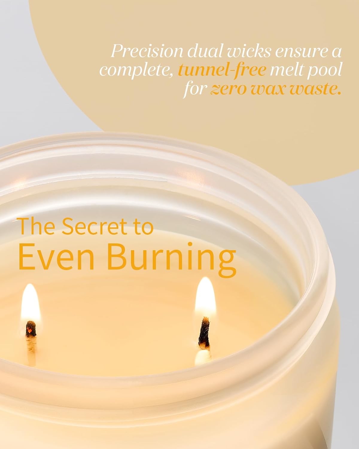 Lychee Peach Blossom Scented Candle, 70-Hour Burn Time