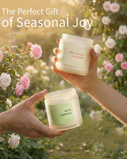 Lychee Peach Blossom Scented Candle, 70-Hour Burn Time