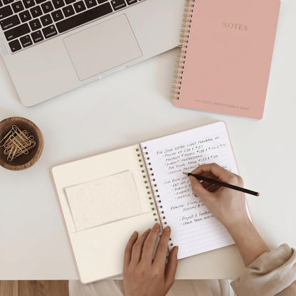 Aesthetic Spiral Notebook Set of 2 For Women and Men - College Ruled A5