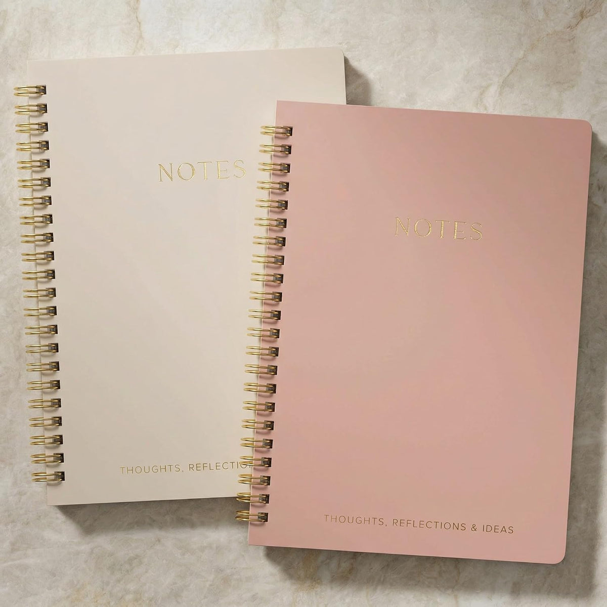 Aesthetic Spiral Notebook Set of 2 For Women and Men - College Ruled A5