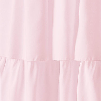 Flounced Ruffle Rod Pocket Curtain Panel, 95 inch, Pink, 1 Panel, 1Q82460APK