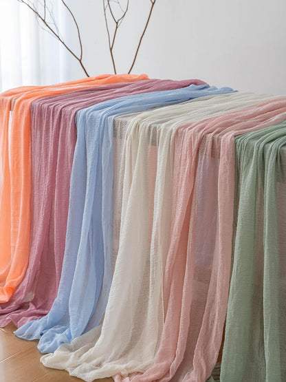Pink Cheesecloth Table Runner 120 Inches Fall Party Home Decorations