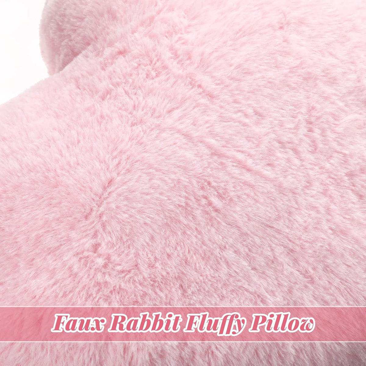 2 Pcs Heart Throw Pillow Plush Fluffy Pillow for Girl, Pink