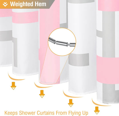 BTTN 36x72 Stall Geometric Waterproof Cloth Set, Pink