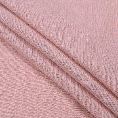 Linen Valances for Windows Farmhouse Window Valances with Ruffle Rustic Country Light Filtering Kitchen Valance Curtains Rod Pocket Valance for Bathroom Cafe, Pink, 52" W X 18" L
