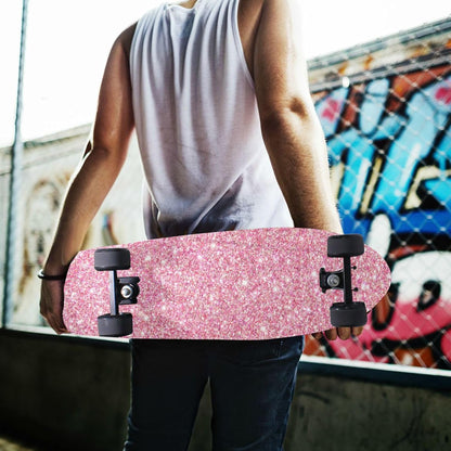Pink Glitter Skateboard Grip Tape, Bubble Free Anti Slip Longboard Grip Tape Sheet Sticker Deck Sandpaper for Rollerboard, 33 x 9 Inch,g300869602p670c711s1496
