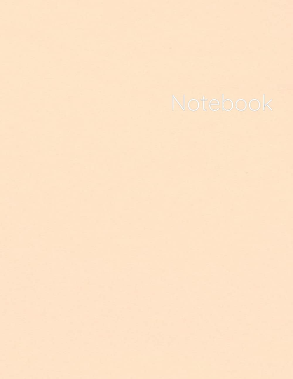 JC Bindings Pastel series Peach Notebook / Journal / Daily planner: College ruled / 120 sheets / 8.5" x 11" (Pastel Notebooks Vol.3)