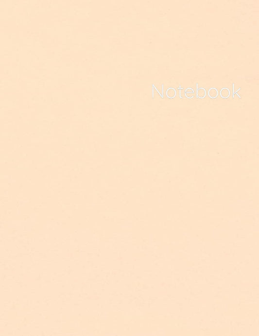 JC Bindings Pastel series Peach Notebook / Journal / Daily planner: College ruled / 120 sheets / 8.5" x 11" (Pastel Notebooks Vol.3)