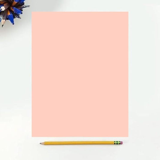 Colored Copy Printing And Writing Paper, 20 pound (75 GSM) 8.5" X 11", Letter Size, 500 Sheets Per Ream. (Peach)