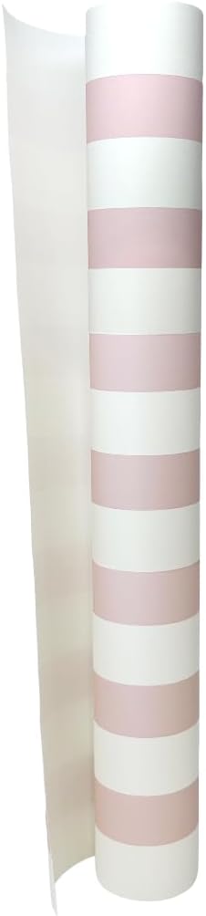 Striped Table Runner - Pink Paper Table Runner for Patries or Weddings - American Made