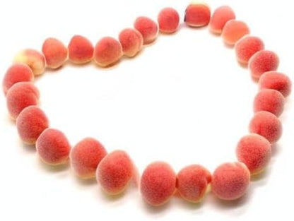 Aliotech 30Pcs Artificial Peach Fake Peach Mini Fruit Small Peach Simulation Lifelike for Home Cabinet Table Party Kitchen Decoration Photography Prop