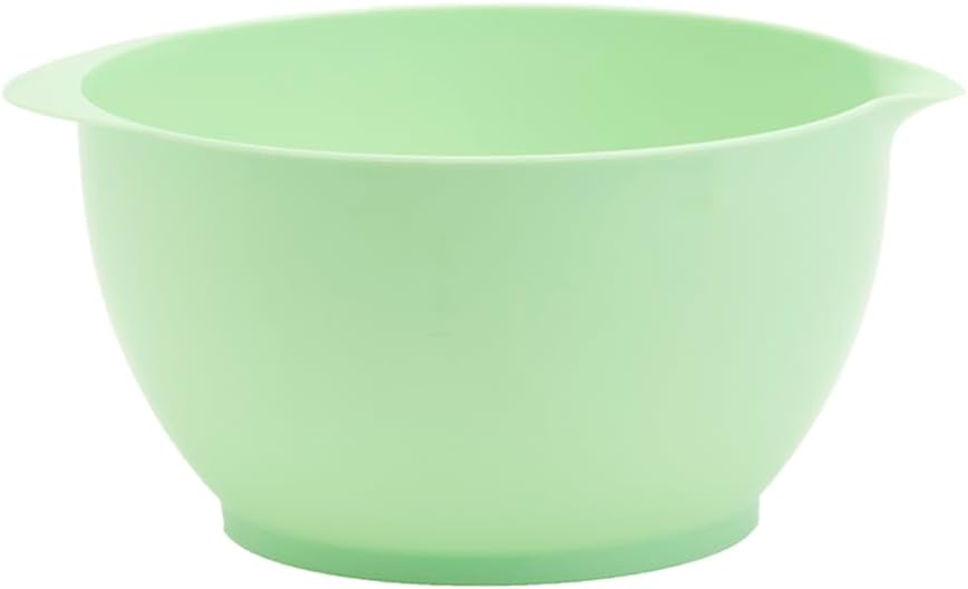 Basic Essentials 6 Piece Plastic Nesting Mixing Bowls with Colanders Set for Kitchen, Baking, Prepping, Cooking, Space Saving Storage, Multiple Sizes, Pink, Mint Green & Light Blue